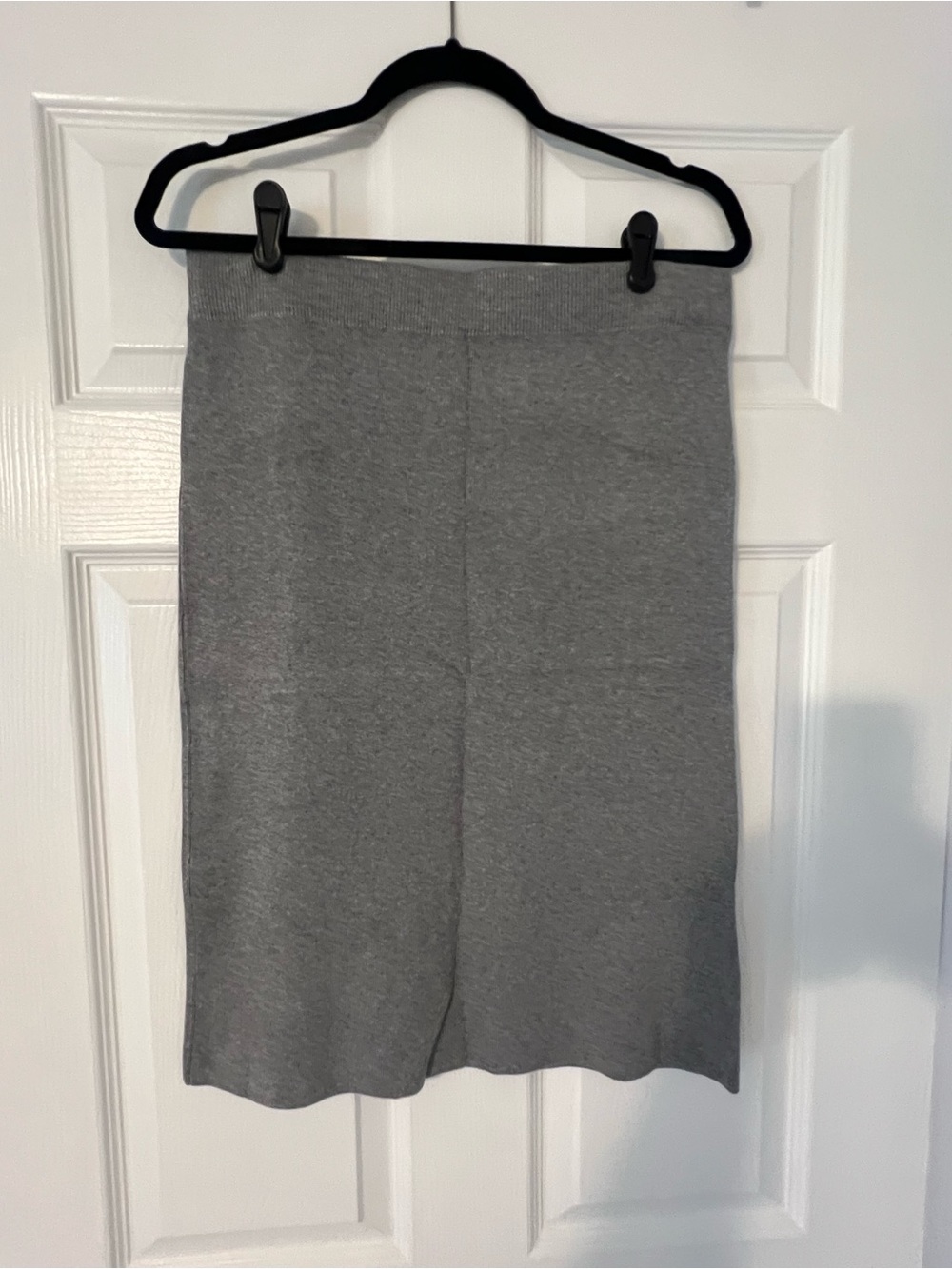Banana Republic Heather Gray Knit Pencil Skirt